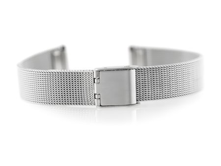 Bracelet 301S - HQ mesh - silver - 12mm