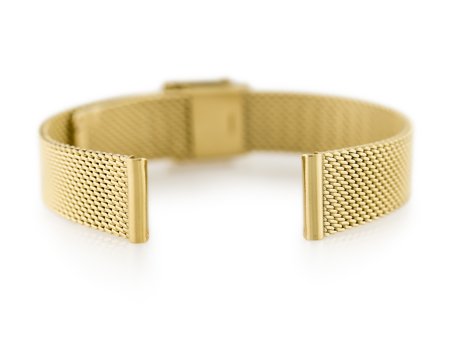 Bracelet 302G - HQ mesh - gold - 12mm