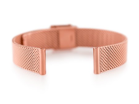 Bracelet 302RG - HQ mesh - rosegold - 12mm