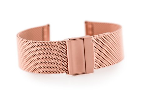 Bracelet 302RG - HQ mesh - rosegold - 18mm