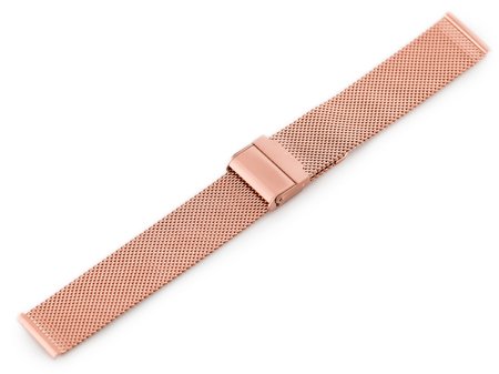 Bracelet 302RG - HQ mesh - rosegold - 18mm