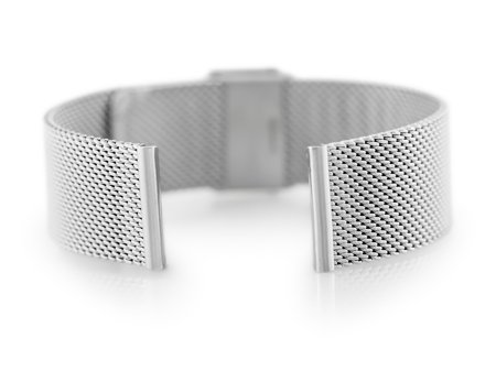 Bracelet 302S - HQ mesh - silver - 22mm