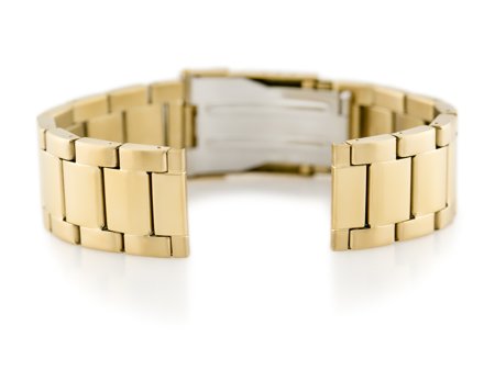 Bracelet 676G - HQ steel - gold - 22mm