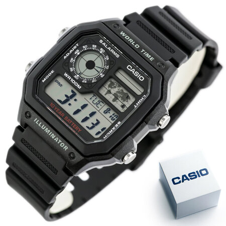 CASIO MEN'S WATCH AE-1200WH-1AVCF (zd146a) + BOX