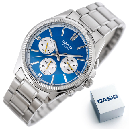 CASIO MEN'S WATCH MTP-1375D-2A2 (zd112d) + BOX