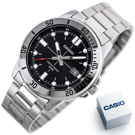 CASIO MEN'S WATCH MTP-VD01D-1EV (zd185a) + BOX