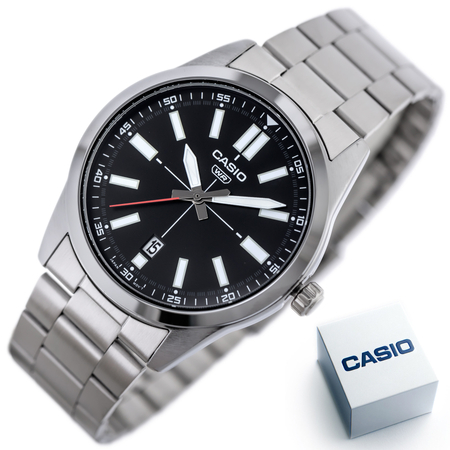 CASIO MEN'S WATCH MTP-VD02D-1E (zd217b) + BOX