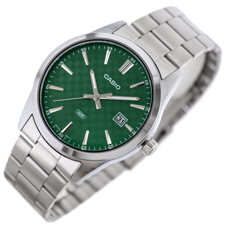 CASIO MEN'S WATCH MTP-VD03D-3A1 Green + BOX