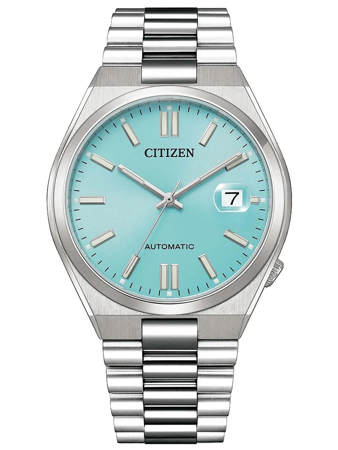 CITIZEN Tsuyosa Men's Watch Turquoise Blue NJ0151-88M - AUTOMATIC SAPHIR