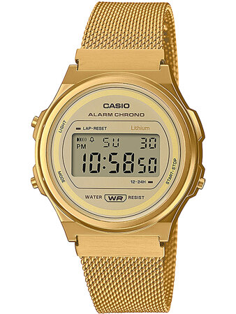 Casio Vintage 37mm Women's Watch A171WEMG-9A + BOX (zd645a)