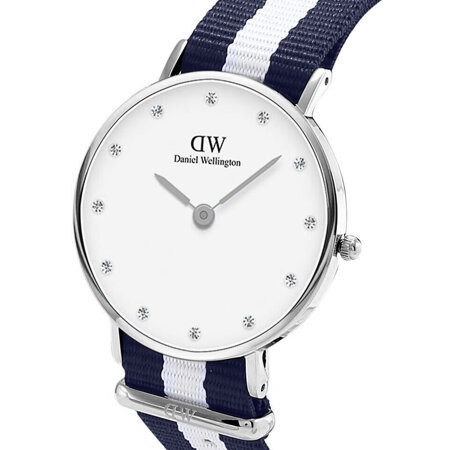 DANIEL WELLINGTON Glasgow Silver Ladies' Watch DW00100082 + BOX