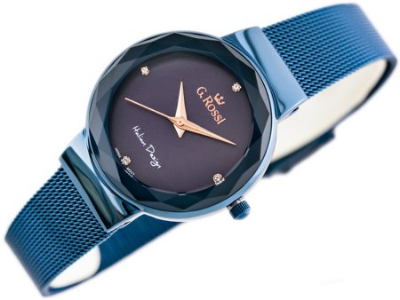 G. ROSSI WATCH - 11184B-6F3 (zg785f) blue/violet + BOX