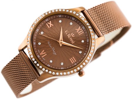 G. ROSSI WATCH - 6748B-2B3 (zg788e) brown + BOX