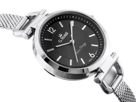 G. ROSSI WATCH - LESTI - 3652B (zg772b) - silver/black + BOX