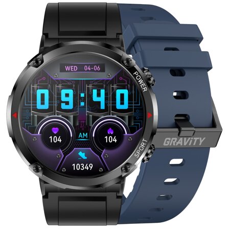 GRAVITY GT21-5 MEN'S SMARTWATCH - BLUETOOTH CALL, ADDITIONAL BELT (sg025e)