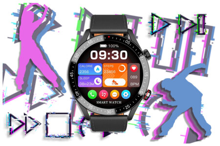 GRAVITY GT4-4 MEN'S SMARTWATCH - MAKING CALLS, STEPWATCH (sg023d)