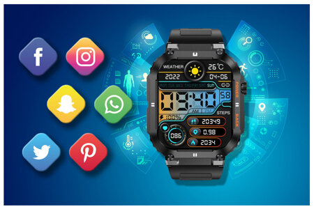 GRAVITY GT6-1 MEN'S SMARTWATCH - CALL EXECUTION, SNOW MONITOR (sg020a)