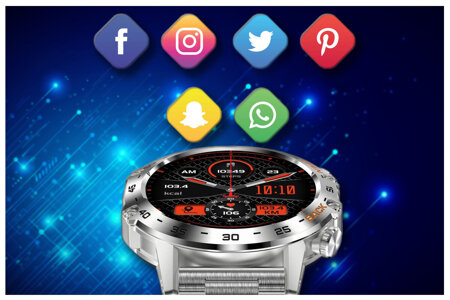 GRAVITY GT9-3 MEN'S SMARTWATCH - MAKING CALLS, PRESSURE METER (sg021c)