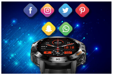 GRAVITY GT9-5 MEN'S SMARTWATCH - CONNECTIONS MAKER, PRESSURE METER (sg021e)