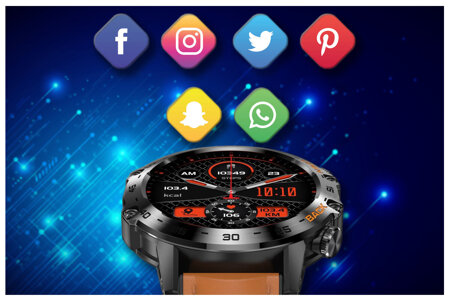 GRAVITY GT9-7 MEN'S SMARTWATCH - CONNECTIONS MAKER, PRESSURE METER (sg021g)