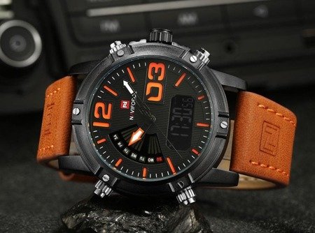 NAVIFORCE MEN'S WATCH - CYCLONE (zn036d) + BOX