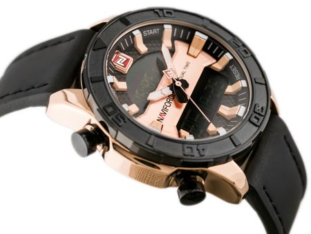 NAVIFORCE MEN'S WATCH - NF9114 (zn046d) - black/rosegold