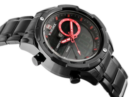 NAVIFORCE MEN'S WATCH - NF9120 (zn062c) - black/red