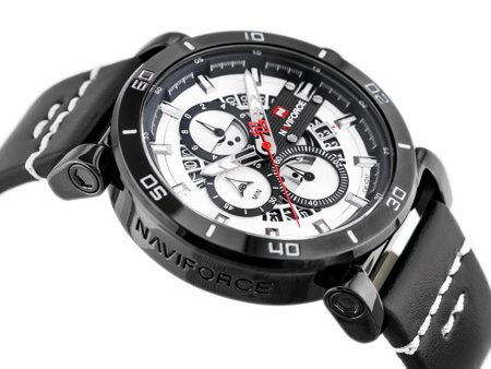 NAVIFORCE MEN'S WATCH - NF9131 (zn086a) black/w. + BOX