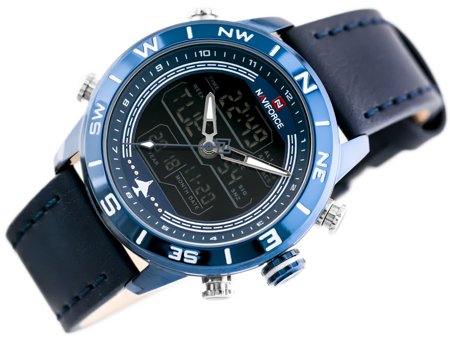 NAVIFORCE MEN'S WATCH - NF9144 (zn077e) - blue + box