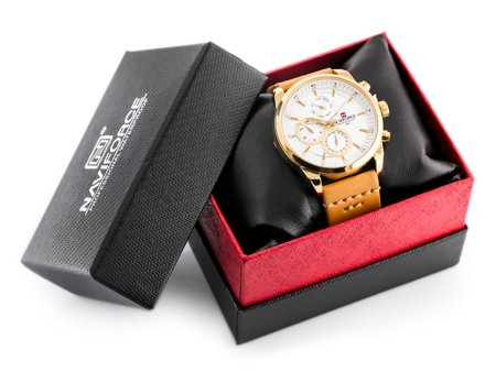 NAVIFORCE MEN'S WATCH - NF9148 (zn085b) gold + BOX