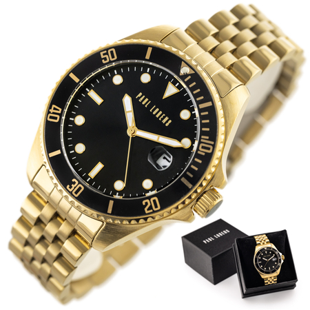 PAUL LORENS MALE WATCH - PL13030B-1D1 (zg350b) + BOX