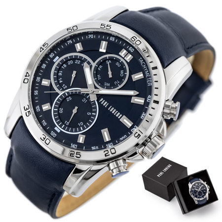 PAUL LORENS MALE WATCH - PL9753A8-6F1 (zg364d) + BOX