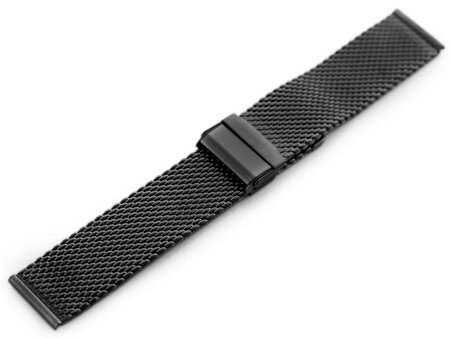 Pacific 10 bracelet - HQ mesh - black 22mm