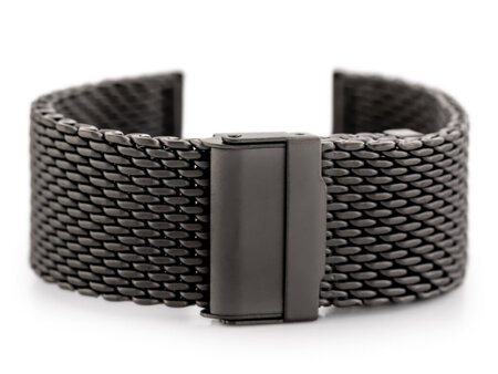 Pacific 12 bracelet - HQ mesh - graphite matte 24mm