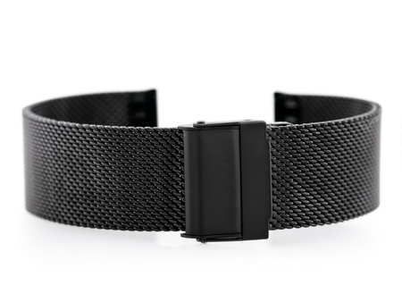 Pacific M6 bracelet - HQ mesh - black 20mm