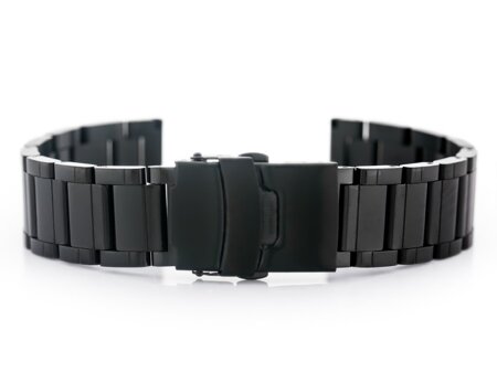 Pacific Model 10 solid bracelet - black 18mm