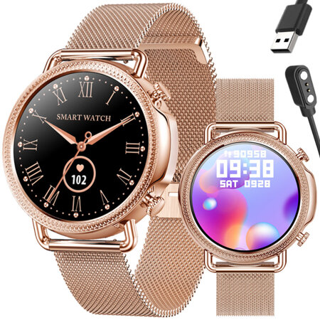 SMARTWATCH FOR WOMEN Rubicon RNBE74 - TERMOMETER, PULSOKSYMETER (sr020e)