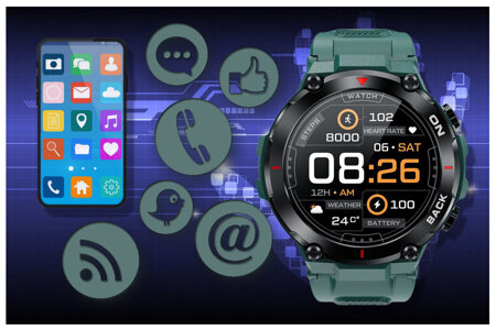 SMARTWATCH MĘSKI GRAVITY GT8-3 - GPS (sg017c)