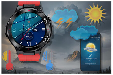 SMARTWATCH MĘSKI GRAVITY GT8-5 - z GPS (sg017e)