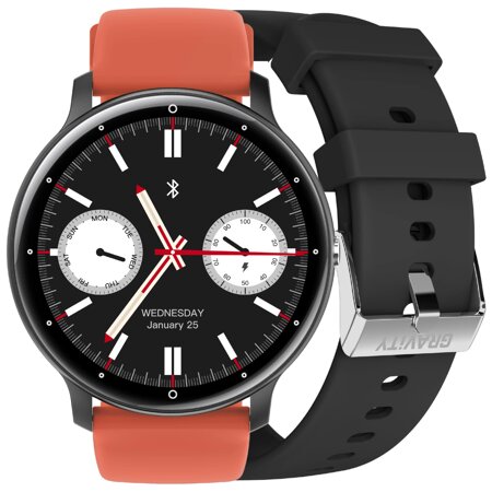 SMARTWATCH UNISEX GRAVITY GT1-3 PRO - BLUETOOTH CONNECTIONS, ADDITIONAL PASSAGE (sg027c)