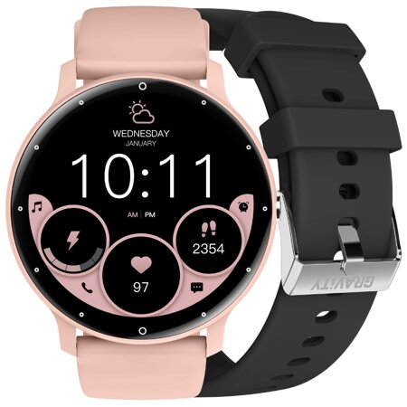 SMARTWATCH UNISEX GRAVITY GT1-5 PRO - BLUETOOTH CONNECTIONS, ADDITIONAL PASSAGE (sg027e)