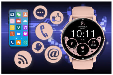 SMARTWATCH UNISEX GRAVITY GT1-5 PRO - BLUETOOTH CONNECTIONS, ADDITIONAL PASSAGE (sg027e)