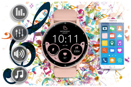 SMARTWATCH UNISEX GRAVITY GT1-5 PRO - BLUETOOTH CONNECTIONS, ADDITIONAL PASSAGE (sg027e)