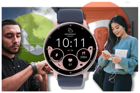 SMARTWATCH UNISEX GRAVITY GT1-7 PRO - BLUETOOTH CONNECTIONS, ADDITIONAL PASSAGE (sg027g)