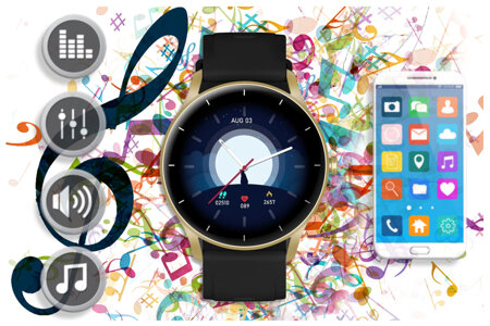 SMARTWATCH UNISEX GRAVITY GT2-3 - BLUETOOTH CONNECTIONS, OWN dial (sg019c)