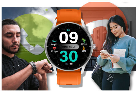 SMARTWATCH UNISEX GRAVITY GT2-8 - BLUETOOTH CONNECTIONS, OWN dial (sg019h)