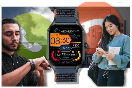 SMARTWATCH UNISEX Rubicon RNCF03 - BLUETOOTH CONNECTIONS, ALWAYS ON DISPLAY (sr049a)