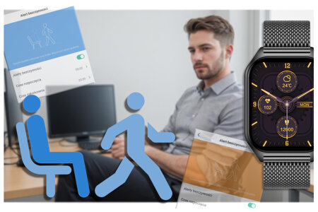 SMARTWATCH UNISEX Rubicon RNCF03 - BLUETOOTH CONNECTIONS, ALWAYS ON DISPLAY (sr049g)