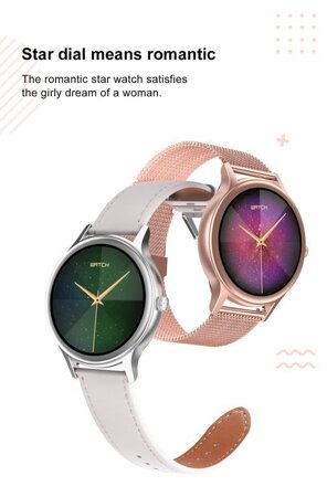 SMARTWATCH WOMEN'S PACIFIC 18-1 - BRANSOLET + BELT: Rosegold / Pink (sy015a)