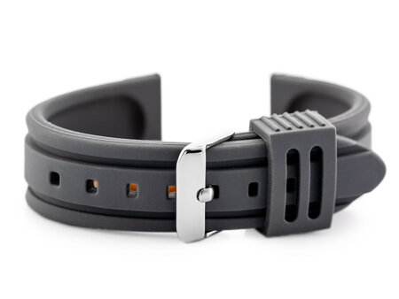 U09 rubber watch strap - gray - 24mm